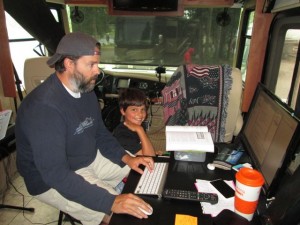 Kane was so excited to start learning how to computer program with his Dad!