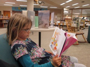 Reading time at Fairbanks Library. 