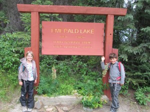 Emerald Lake - can you tell kids are wound up?