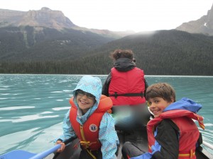 Canoeing on Lake Emerald!  