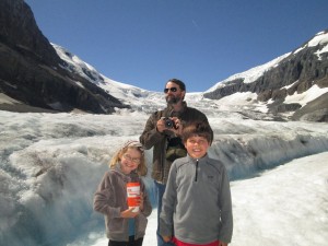 On Athabasca Glacier