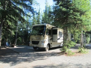 Our campsite in the woods!