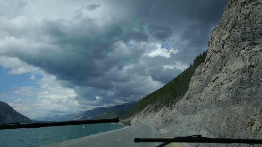 Muncho Lake.. evidently quite a few cars have gone in there.