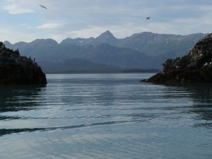 Heading across Kachemak Bay