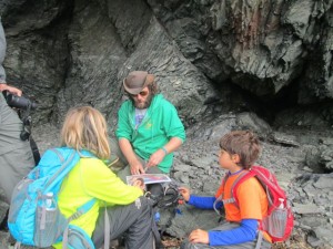 Geology lesson with oreo cookie. 