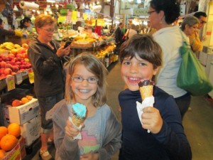 Ice cream at the Market at Granville Island