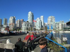 View of Vancouver from Granville Island