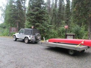 We actually made it to lakes with canoe! 