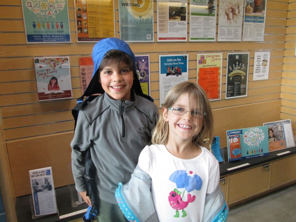 Killing more time at the Ballard public library.  Nice place.  I was "carded" for being weird looking and in the children's area.  