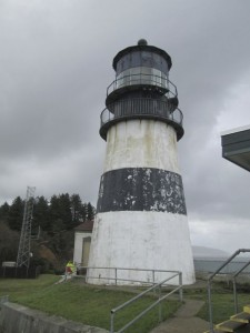 Cape Disappointment Lighthouse built in 1856.  The mouth of the Columbia River is called the Graveyard of Ships due to the number of shipwrecks. 