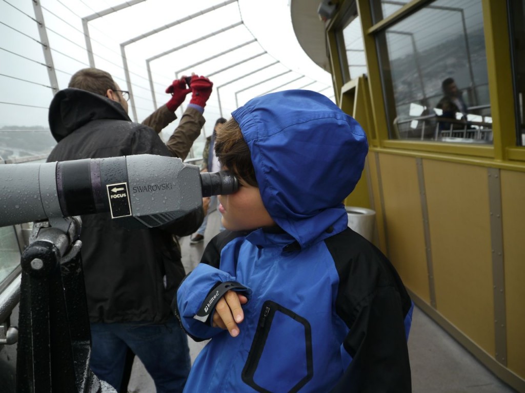 They sprung for the Swarovski spotting scopes, but should have gotten the anti-fog model.  I wish I had a nickel for every selfie we've seen taken on this trip.  We usually offer to take a proper pic for them though. By "we" I mostly mean Kim.  When Kim's not around, I do it by proxy.