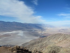 View from Dante's View.  See the salt flats?