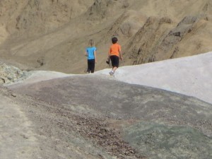 They were so excited to hike alone together. 