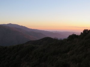 View heading down the mountain after Crystal Cave tour. 