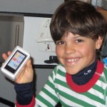 Kane was excited about his iPod Nano Santa brought him. 