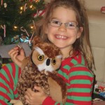 Kat could not believe Santa knew she wanted a stuffed Owl! 