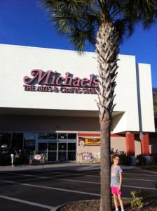 Kat's first visit to Michaels! 