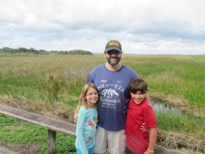 Sawgrass prairie in the background. 