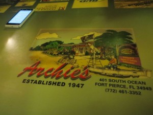 We went Archies for burgers at a cool little "biker bar."