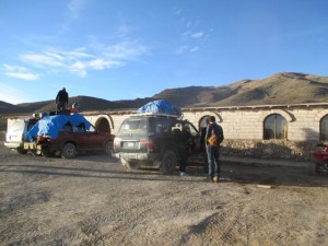 Front of our Salt Hotel-Leaving for Day 2