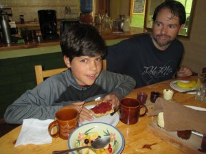 Breakfast at our B&B-Casa Verde